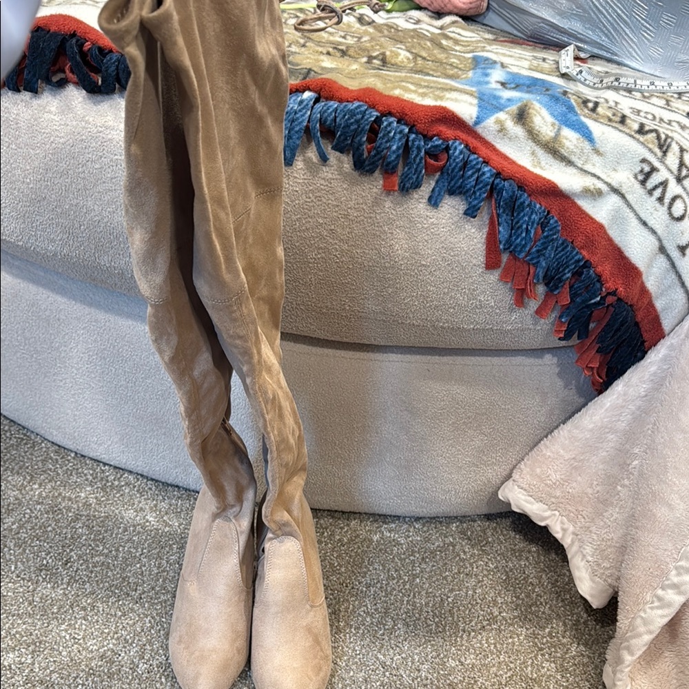 Women's Tan Over-the-Knee Boots